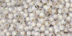 TOHO - Round 11/0 : PermaFinish - Silver-Lined Milky Cloud